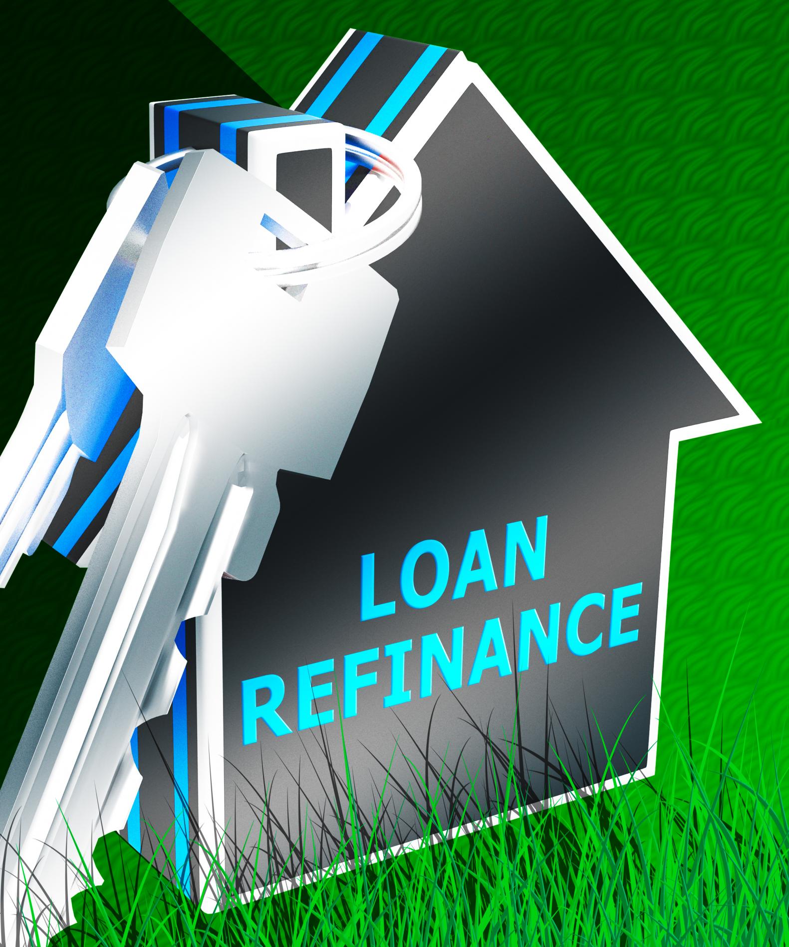 house and keys showing mortgage refinance