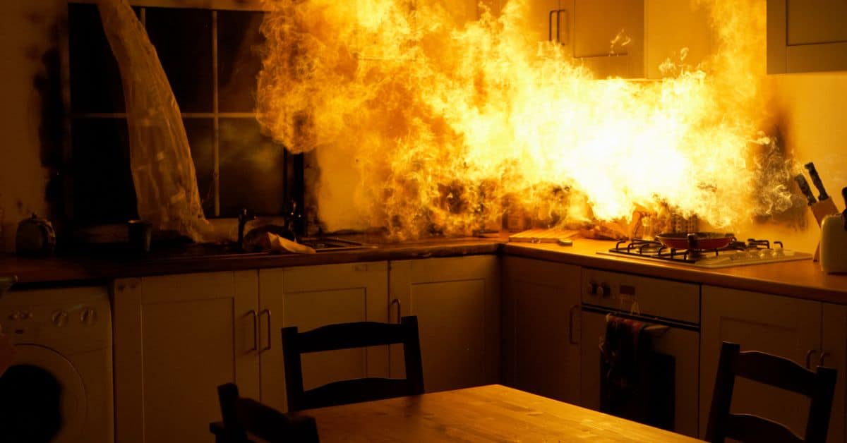Kitchen Fire Overnight