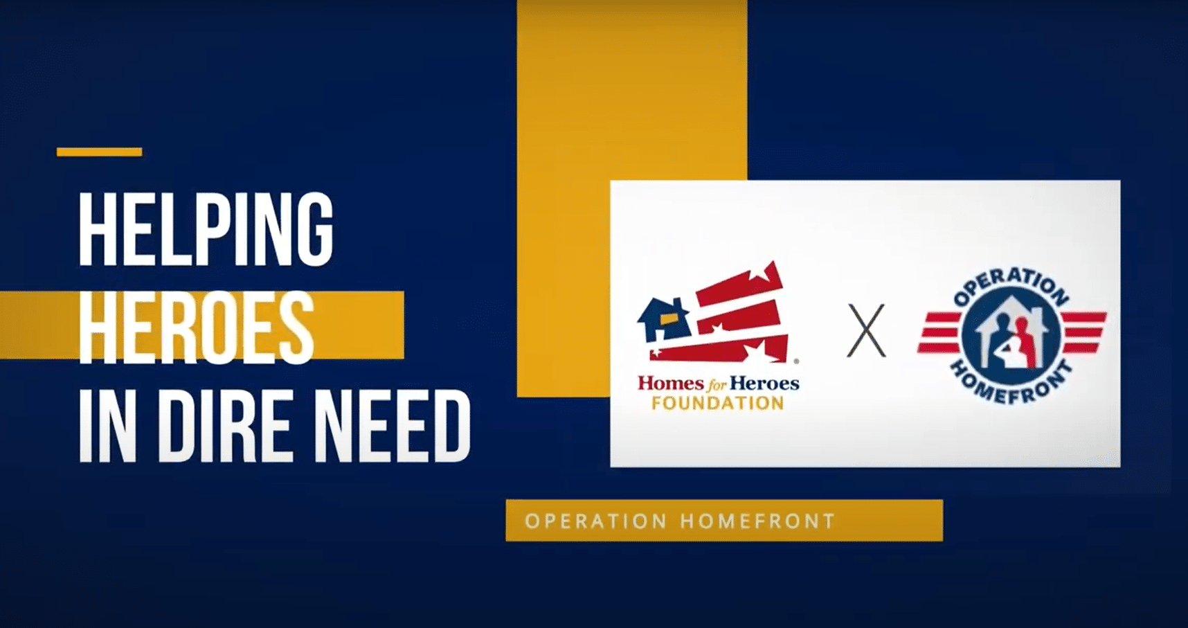 Operation Homefront Grant From Homes for Heroes Foundation