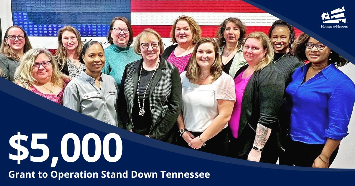 Operation Stand Down Tennessee receives 5000 Homes for Heroes Foundation grant