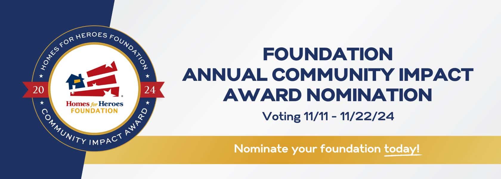 Homes for Heroes foundation grant affiliate voting