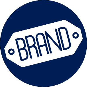 personal brand navy white icon