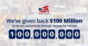 100 million given back to heroes milestone achievement 20 years Homes for Heroes