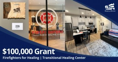 100000 legacy grant to Firefighters for Healing transitional healing center Hennepin County Healthcare Burn Unit Homes for Heroes Foundation