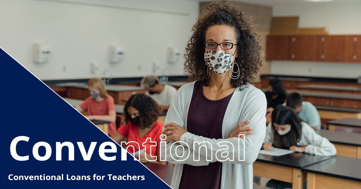 Teacher standing in front of a classroom while students work at desks behind her