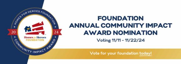 Homes for Heroes foundation grant affiliate voting