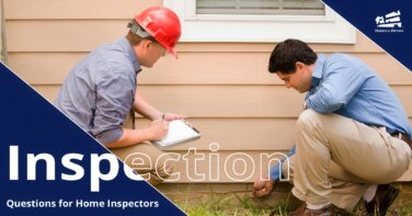 home buyer asking home inspector questions Homes for Heroes