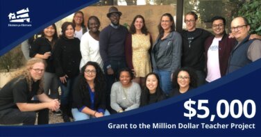 million dollar teacher project representatives foundation grant check2