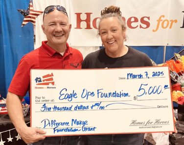 Eagle OPS Foundation Receives $5,000 Grant from Homes for Heroes Foundation